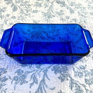Anchor Hocking Blue Loaf Pan
